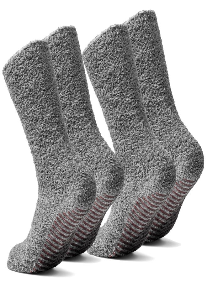 Gripjoy Fuzzy Socks With Grips for Women and Men - Non-Slip Slippers With Grippers - Hospital Socks - Image 1